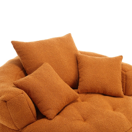 Chenille Sponge single sofa,No Assembly Required,Fluffy Modern Sleeper