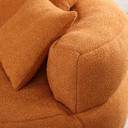 Chenille Sponge single sofa,No Assembly Required,Fluffy Modern Sleeper